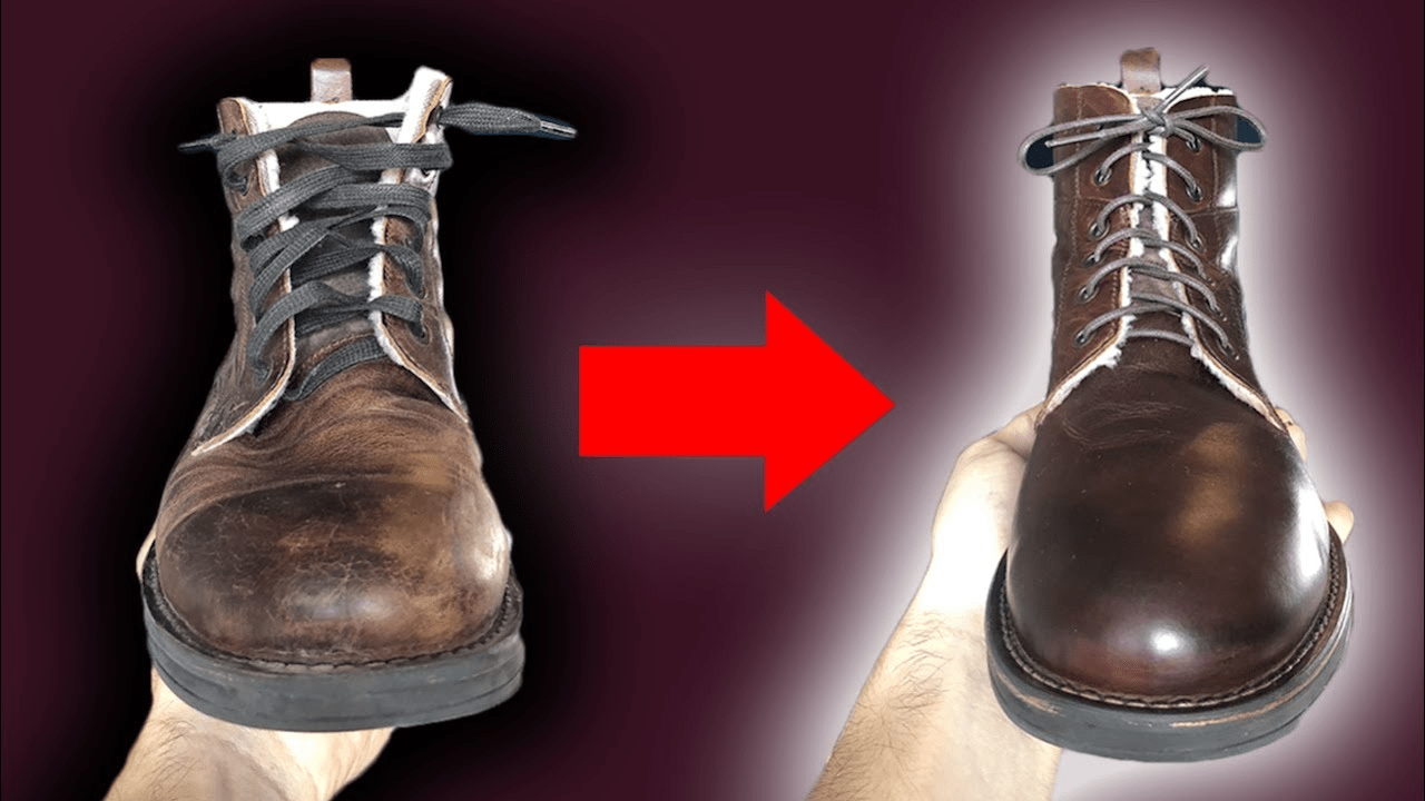 Restauration de vieux Chaussures
