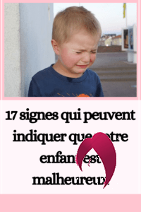 enfant est malheureux