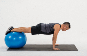 exercices faciles avec un ballon de pilates