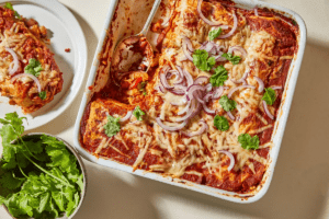 Enchiladas hyperprotéinées