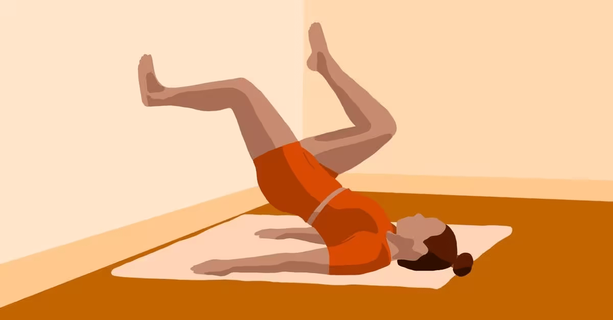 exercices de Pilates au mur