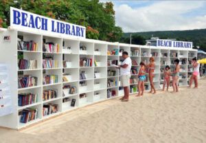 bibliothèque de plage