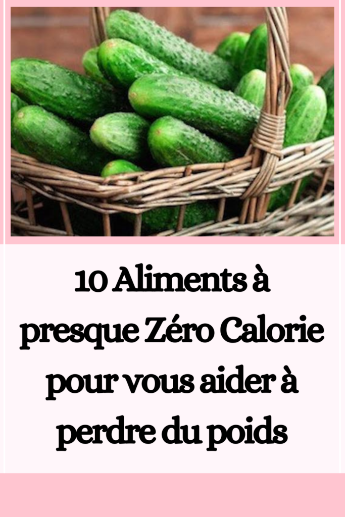 Aliments à Zéro Calorie