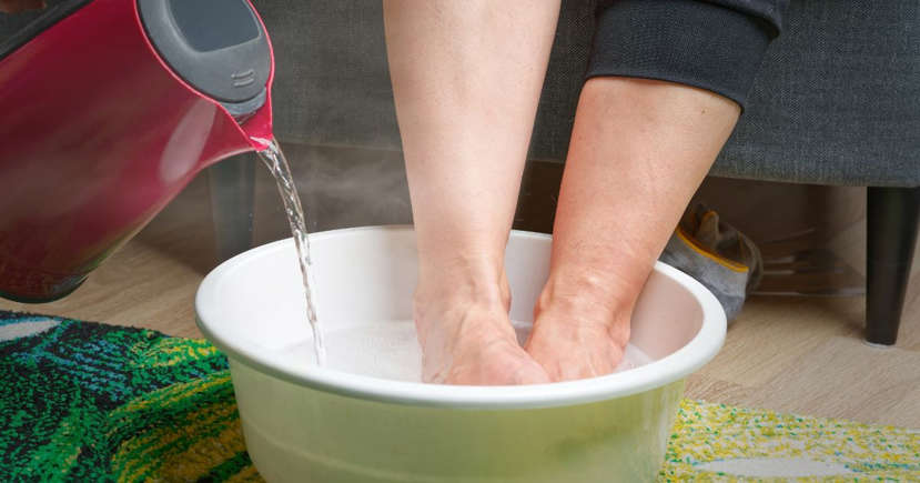 Bain de pieds au vinaigre