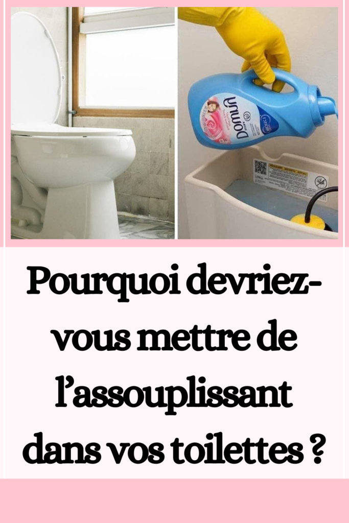 Pourquoi devriez-vous mettre de l’assouplissant dans vos toilettes ?