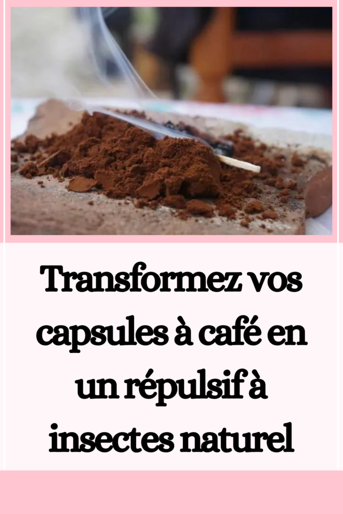 Transformez vos capsules à café en un répulsif à insectes naturel