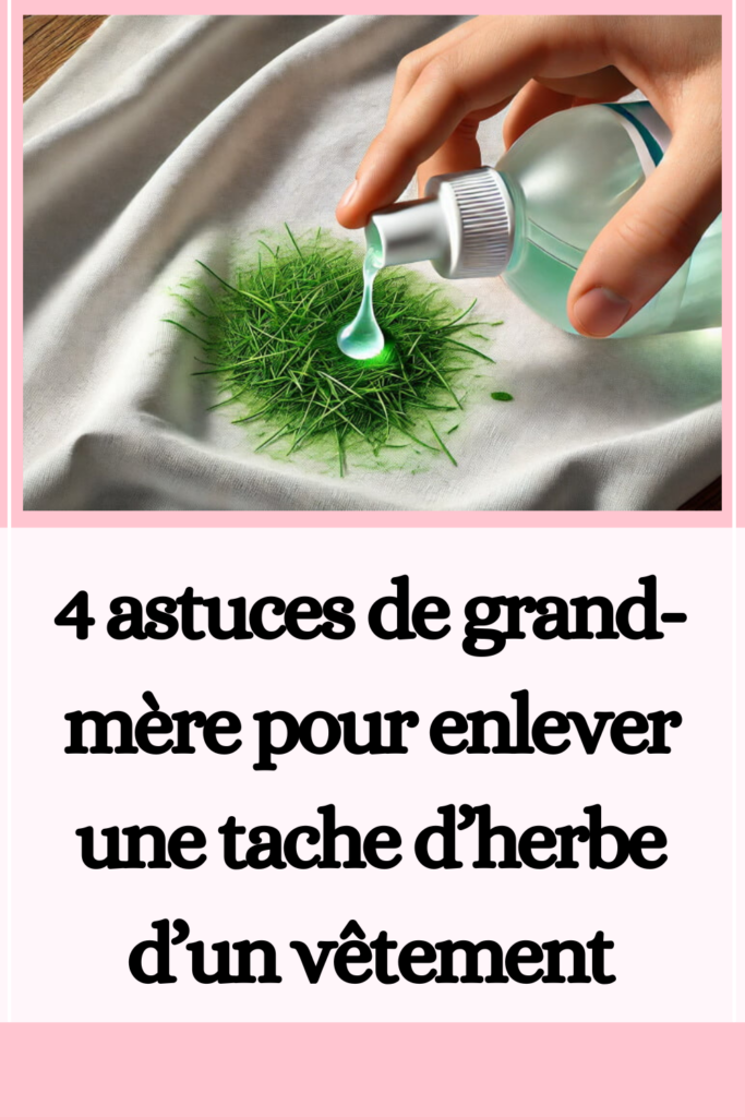 4 astuces de grand-mère pour enlever une tache d’herbe d’un vêtement