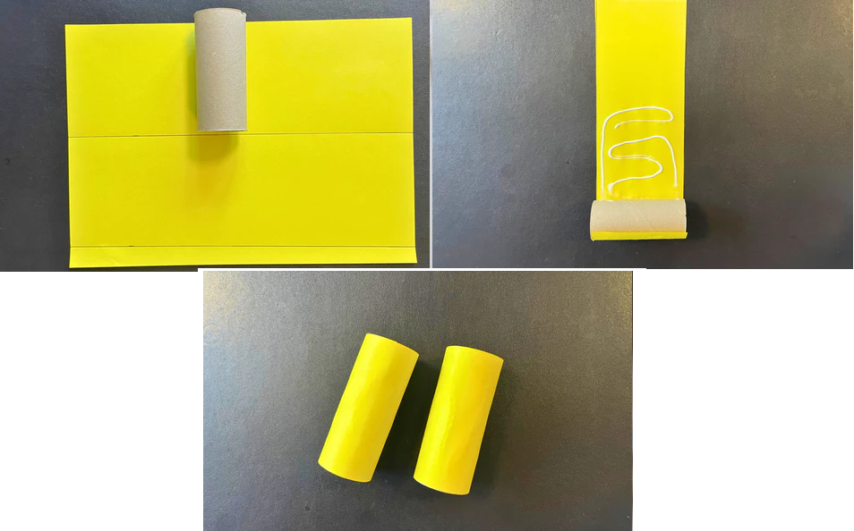 Activité avec des rouleaux de papier toilette