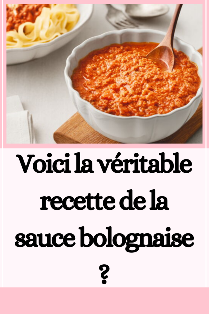 Quelle est la véritable recette de la sauce bolognaise ?