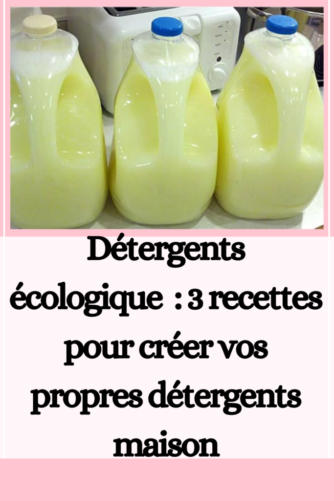 Détergents écologique 