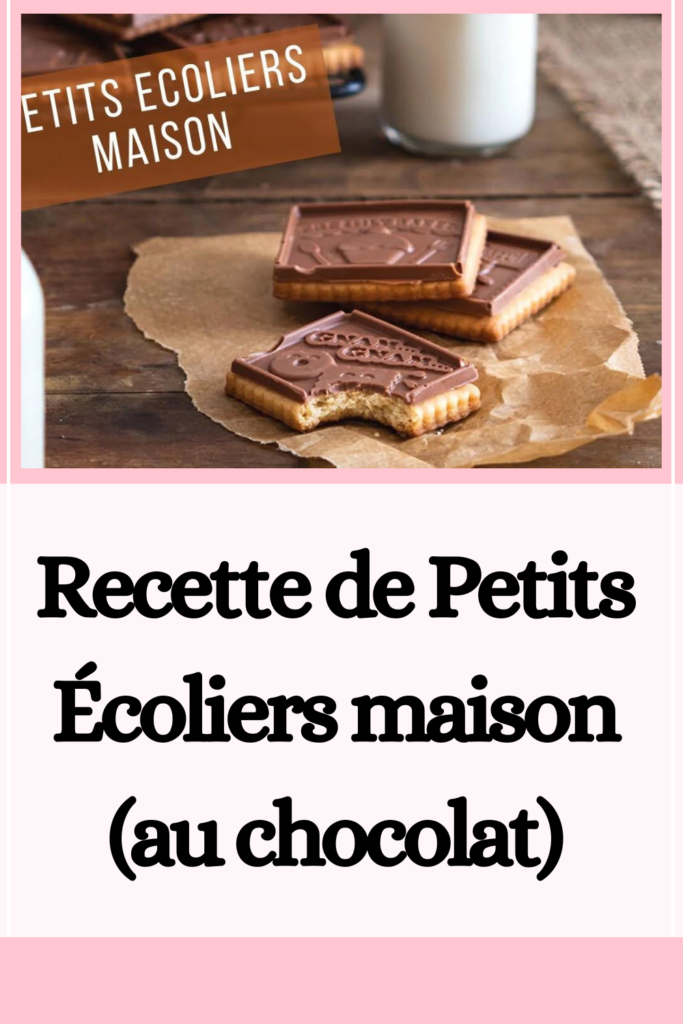 Recette de Petits Écoliers maison (au chocolat)