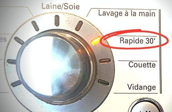 programme de lavage rapide