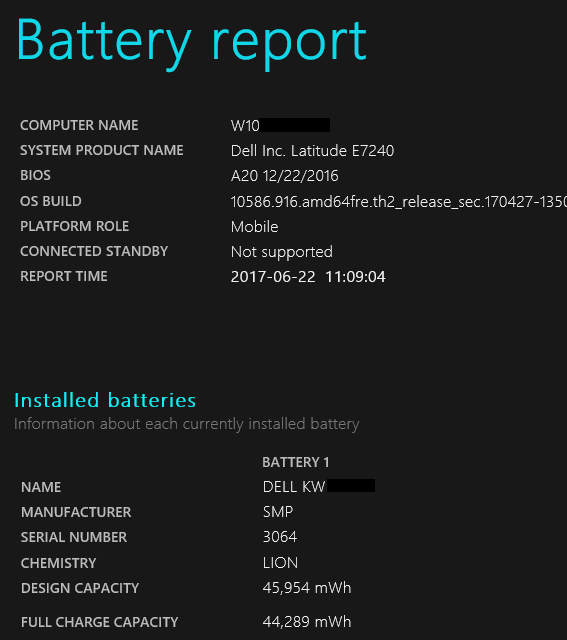 Vérifier l'état de santé de la batterie de son ordinateur