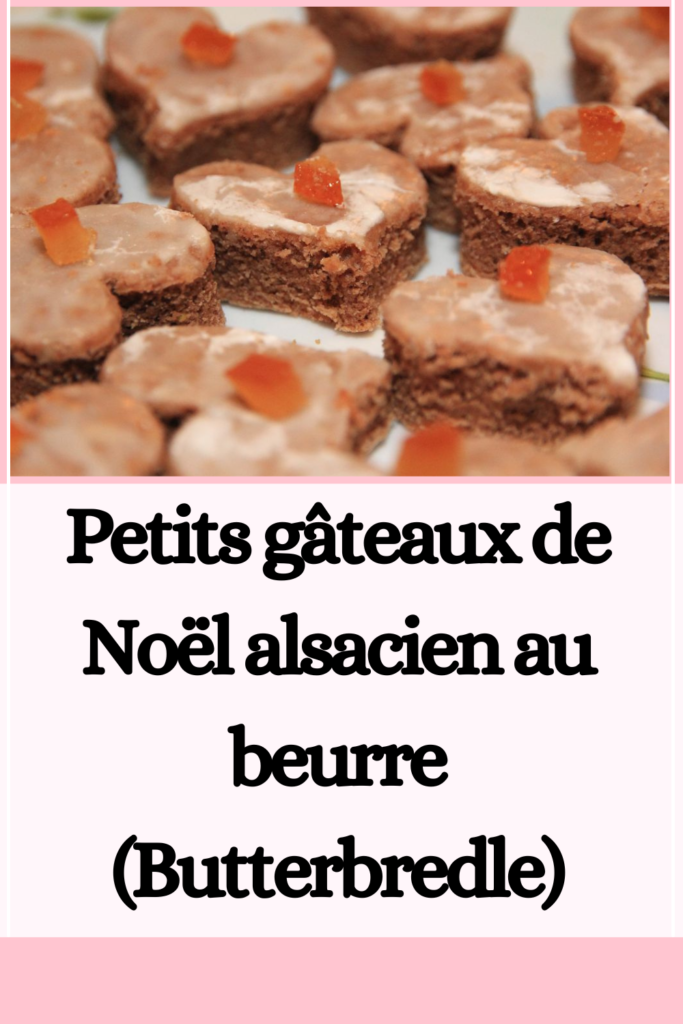 Petits gâteaux de Noël alsacien au beurre