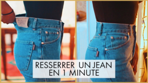 réajuster un jean trop grand à la taille