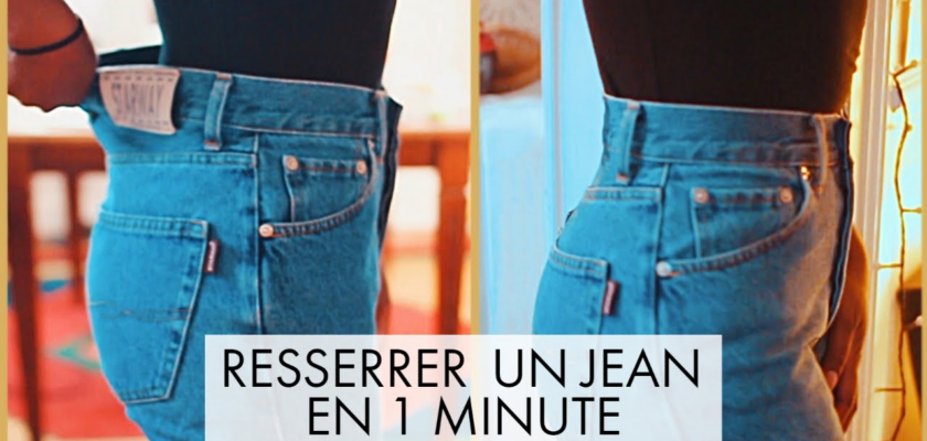 réajuster un jean trop grand à la taille