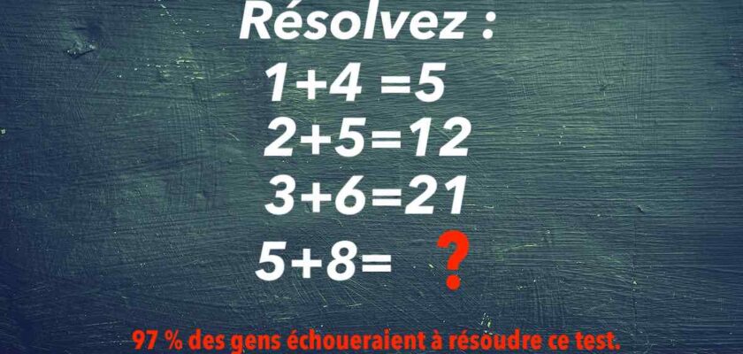 Enigme mathématique : saurez-vous résoudre ce casse-tête en 30 secondes