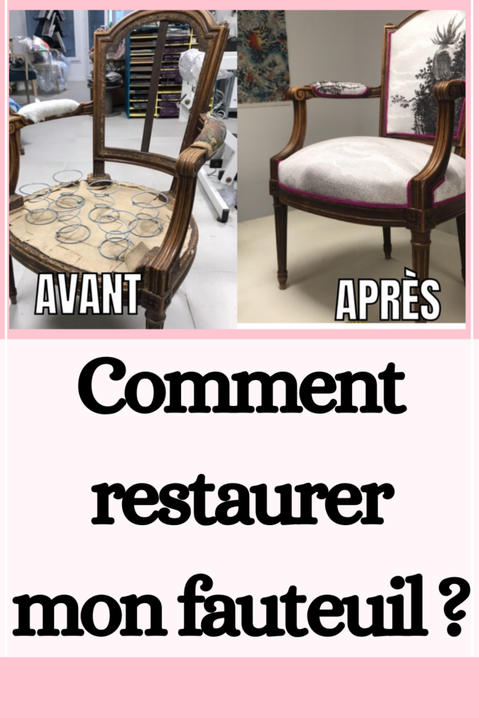 Comment restaurer mon fauteuil ?