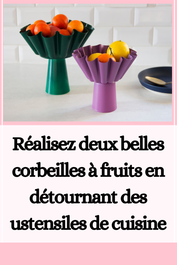 Réalisez deux belles corbeilles à fruits