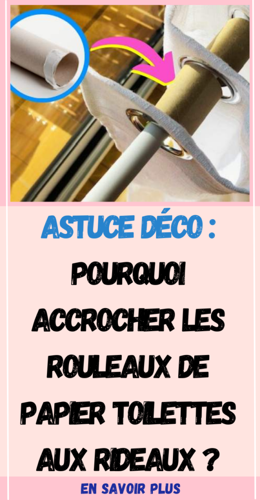 Accrocher les Rouleaux de Papier Toilettes aux Rideaux