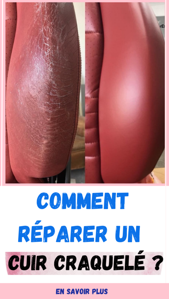 réparer un cuir craquelé