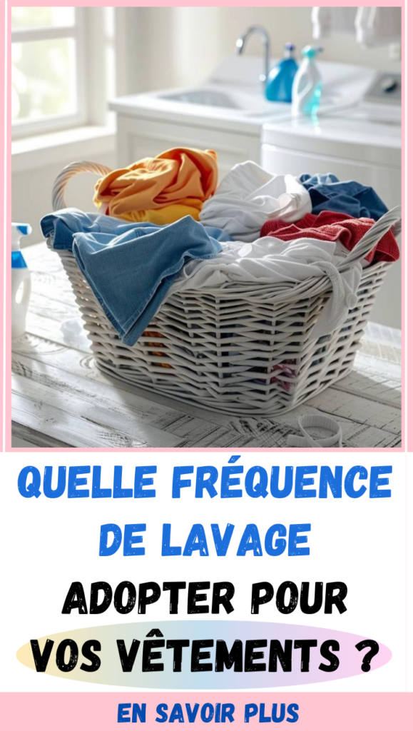 Quelle fréquence de lavage adopter pour vos vêtements