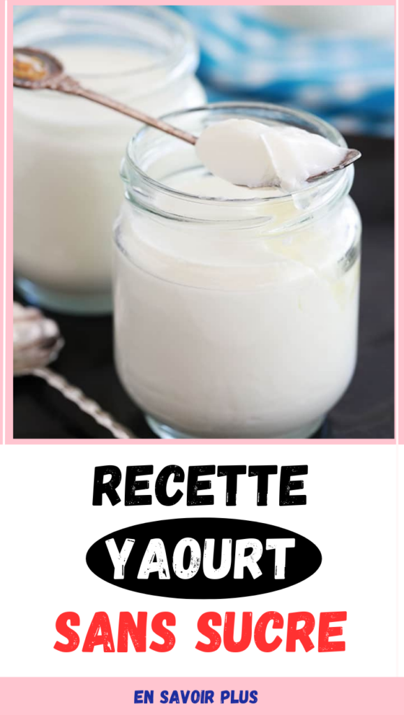 Recette yaourt sans sucre