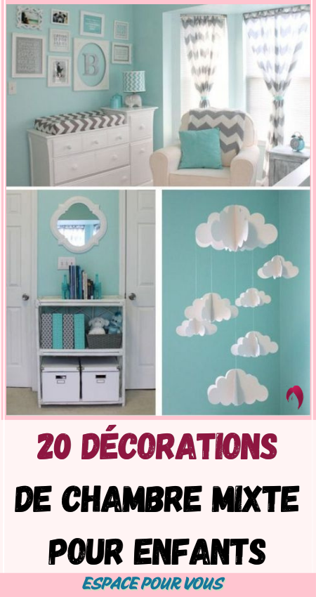 20 décorations de chambre mixte pour enfants 