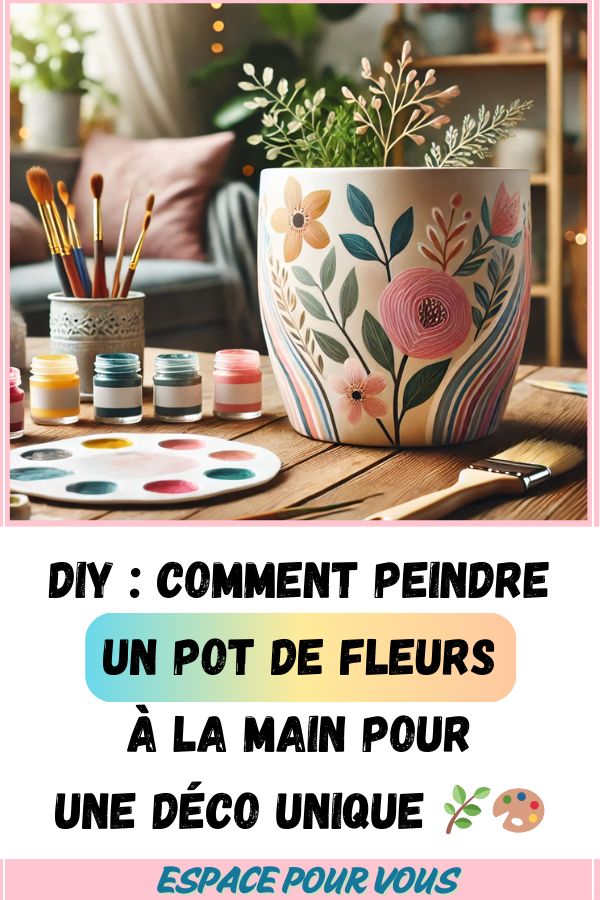 Comment Peindre un Pot de Fleurs à la Main