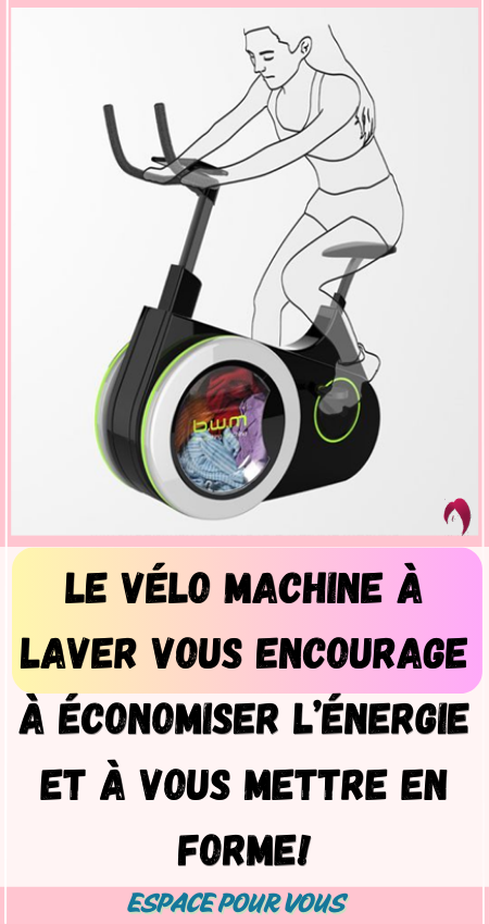 Le vélo machine à laver